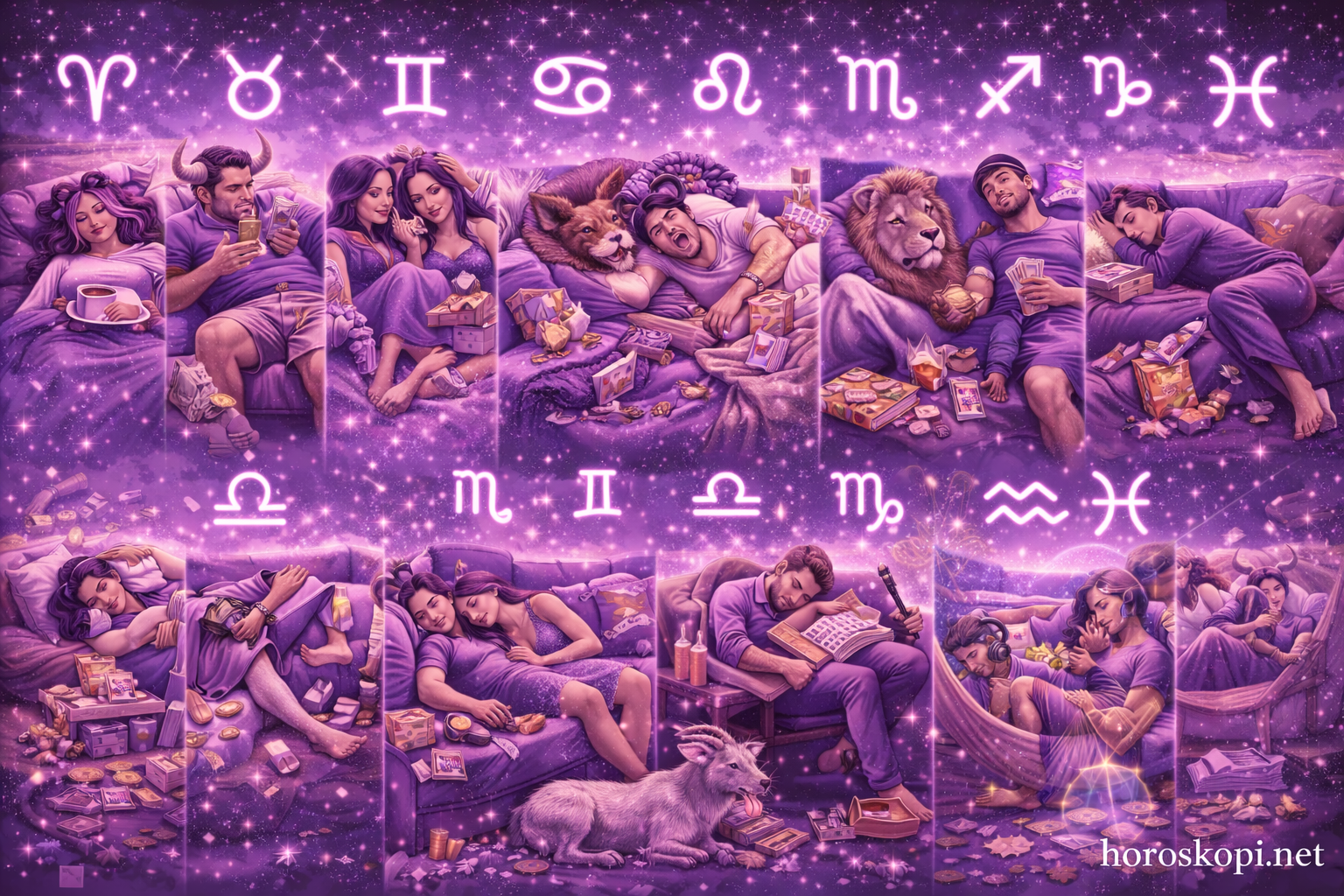 ზოდიაქოს ნიშნები და სიზარმაცე